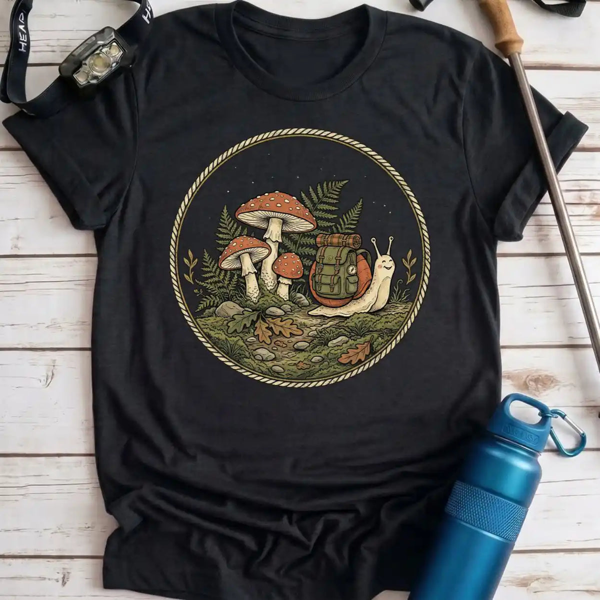 Mushroom Trail Snail Tee