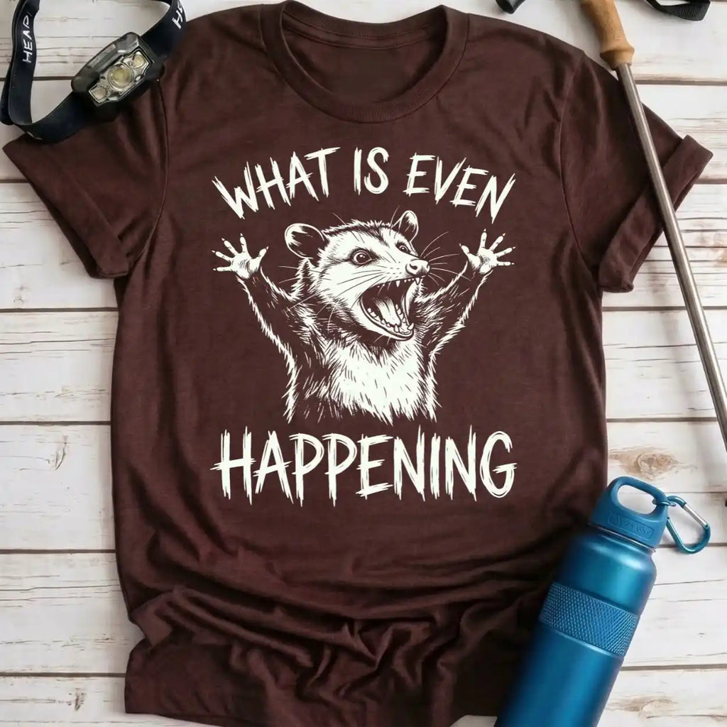 What Is Happening Opossum Tee