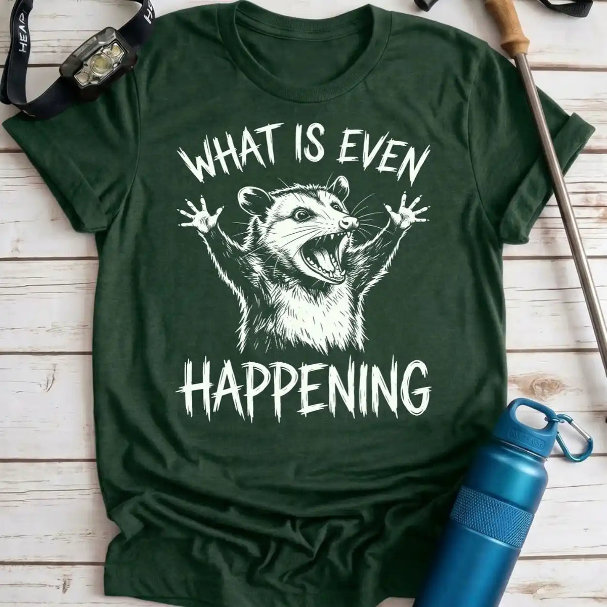 What Is Happening Opossum Tee