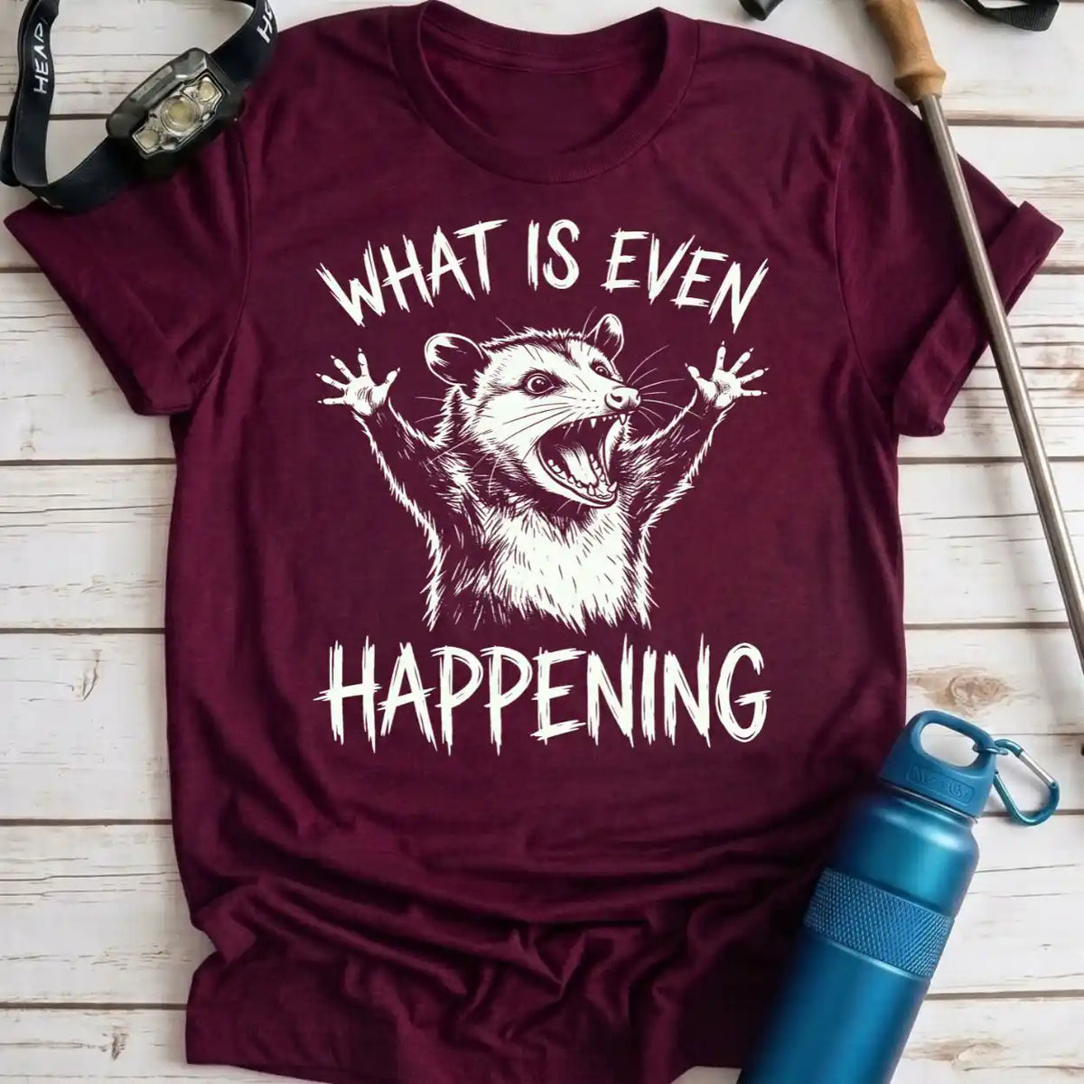 What Is Happening Opossum Tee