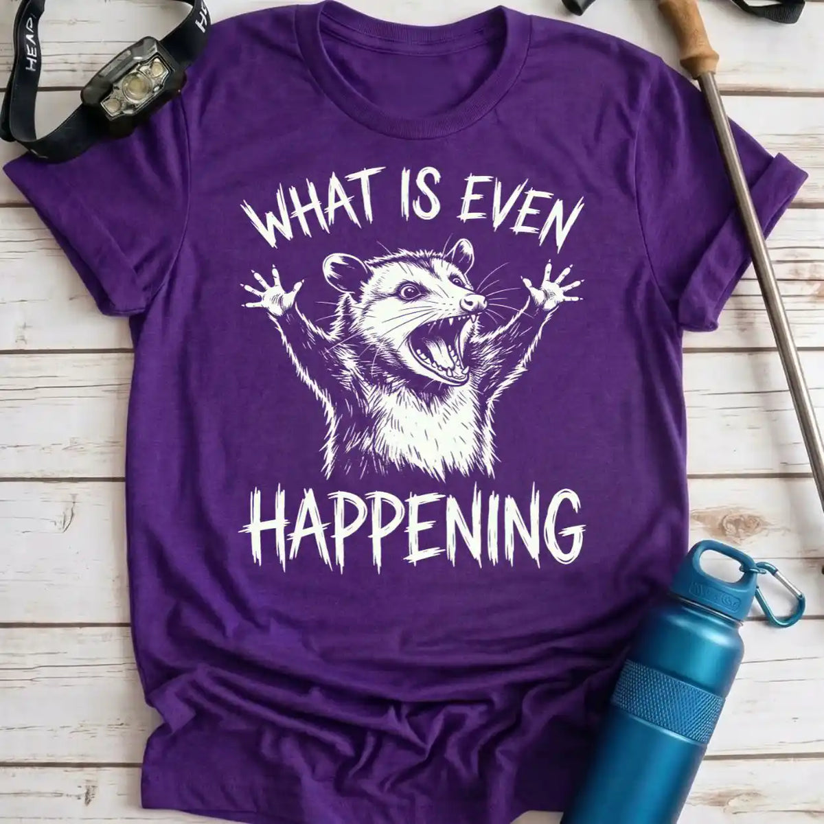 What Is Happening Opossum Tee